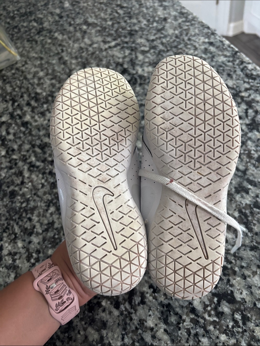 Nike White Girls Cheer Shoes Training Sneakers - Picture 2 of 5